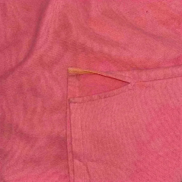 Talbots shirt dress with collar pink orange size L - Picture 8 of 8